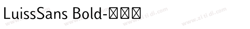 LuissSans Bold字体转换